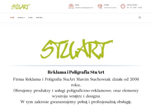 MARCIN STACHOWIAK REKLAMA I POLIGRAFIA STUART